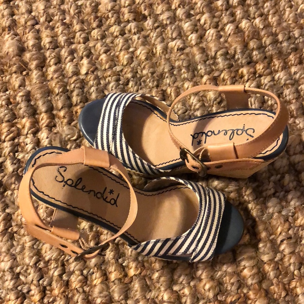 Blue & White Wedges - Picture 2 of 3